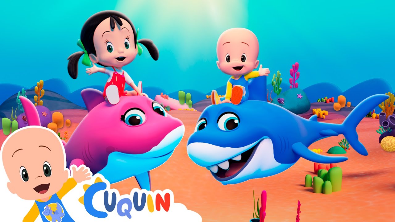 Beb&eacute; tibur&oacute;n, mam&aacute; tibur&oacute;n... Abuelo Tibur&oacute;n | Cleo & Cuqu&iacute;n: canciones infantiles