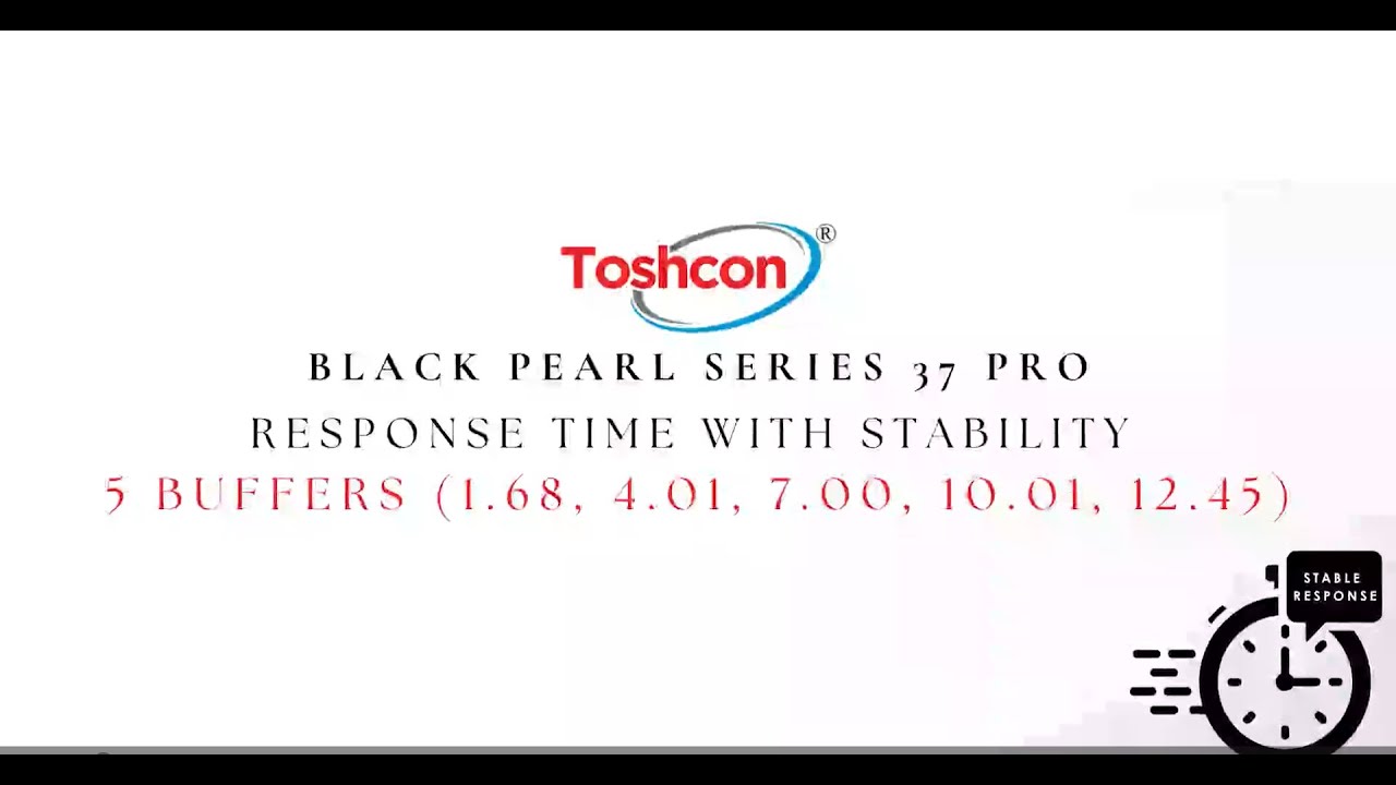 BlackPearl&trade; 37 Pro pH Response Time with Stability | Toshcon