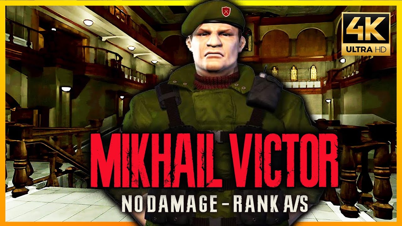 RESIDENT EVIL 3: The Mercenaries - MIKHAIL VICTOR | No Damage/All Survivors/Rank A/S【4K】