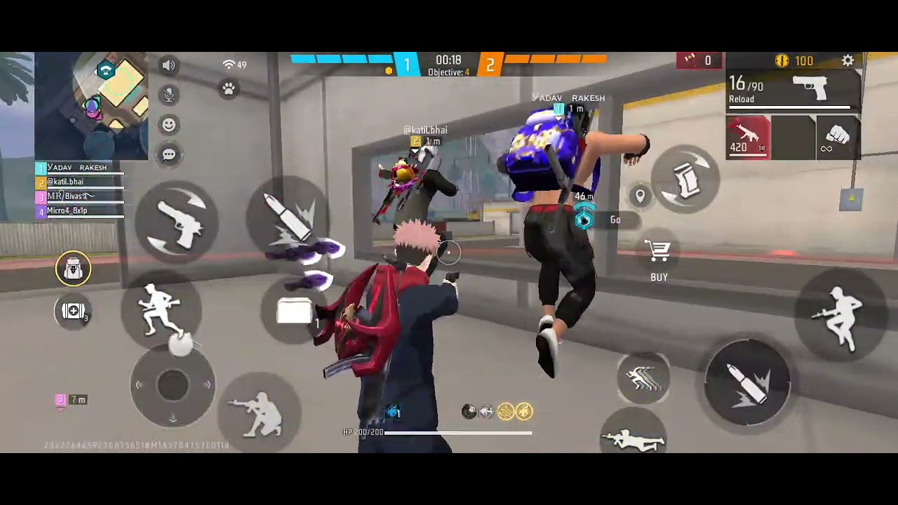New first burning ke Sath Puja challenge CS rank without team mein random player