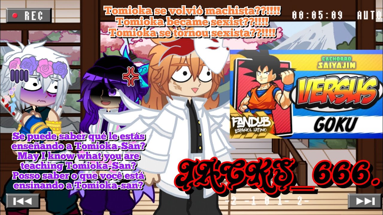 Kimetsu no Yaiba React to Goku vs Todos - Tomioka as Goku. //Animated Parody// [🇲🇽🇱🇷🇧🇷] (KNY×DB).