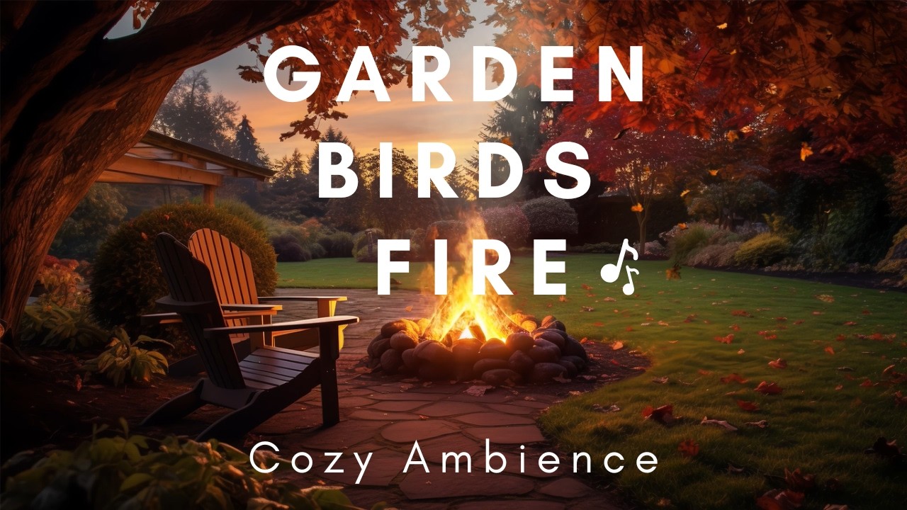 4 Hours of Cozy Outdoor Backyard Bonfire Ambience for Relaxation