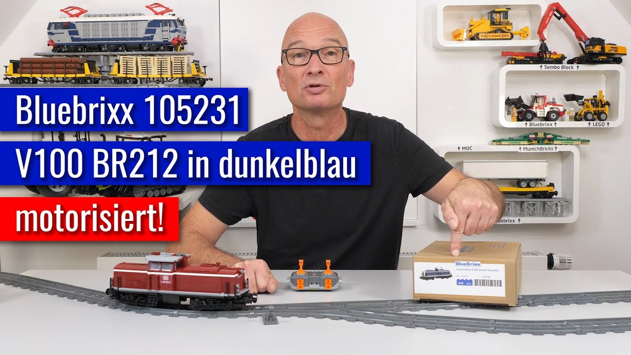 Bluebrixx 105231 V100 dunkelblau - motorisiert!