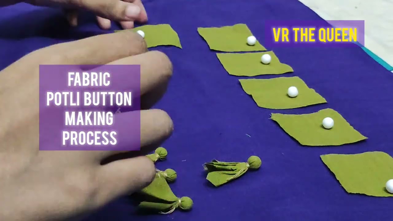 i made 15 potli buttons in one hour |Potli Button Making Easy DIY |@VRTHEQUEEN 