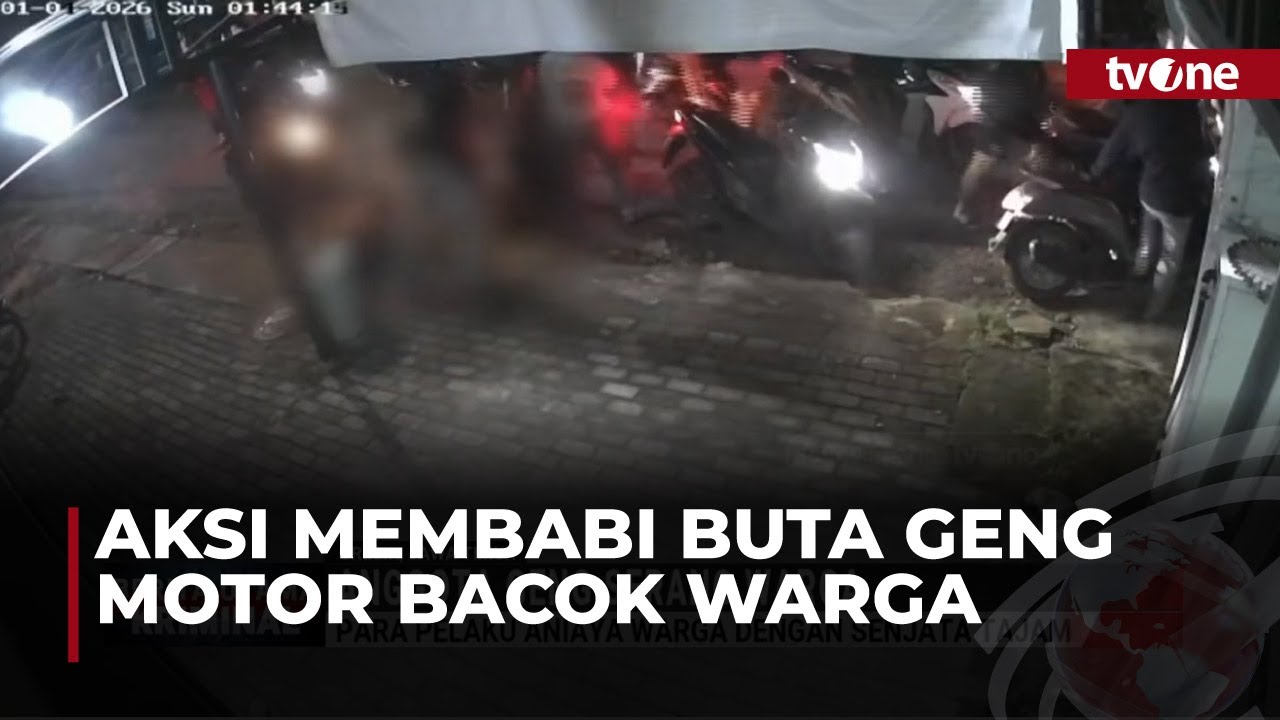 Gresik Mencekam, Geng Motor Bersenjata Tajam Serang Warga