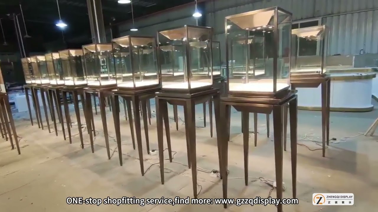 Exhibition jewelry display cabinet