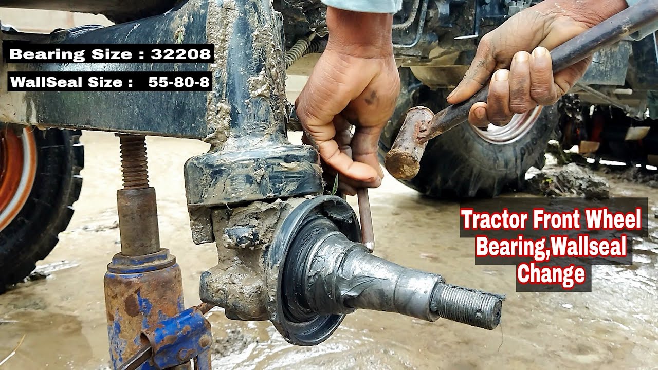 Sonalika Tractor Front Wheel Bearing & Wallseal Change/Tractor Wallseal & Bearing Keise Change Kore