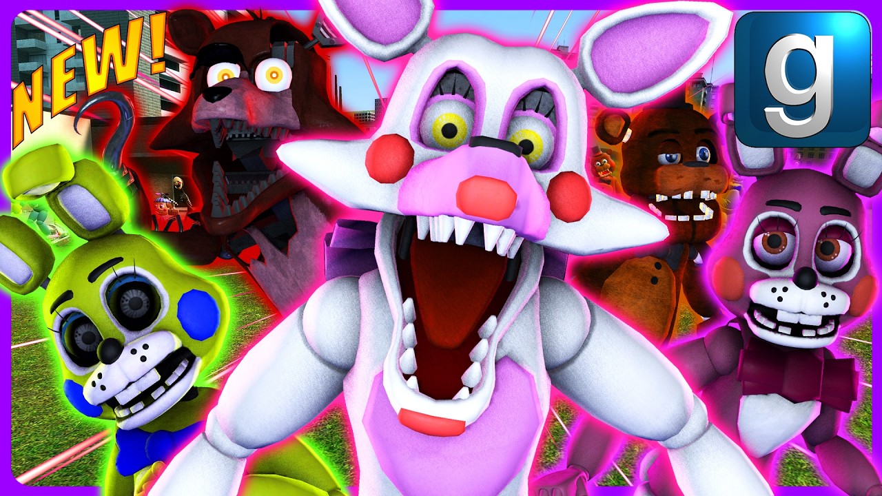 Gmod FNAF | Обзор | Совершенно новые дополнительные NPC для преследования в FNAF 2!