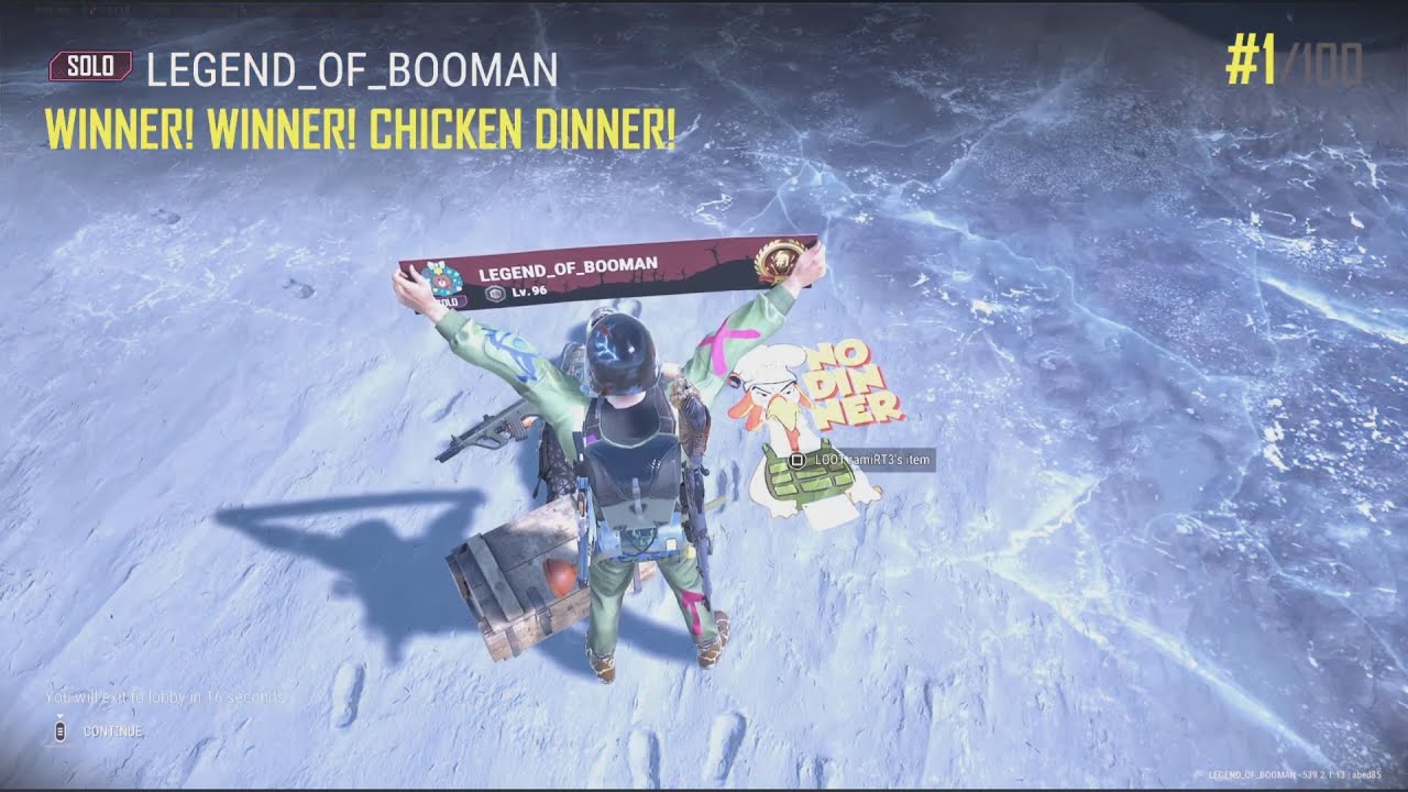 JOT381 PUBG 280126 VIKENDI 6 KILLS 2352nd SOLO WIN 1/100 CHICKEN DINNER SOLO