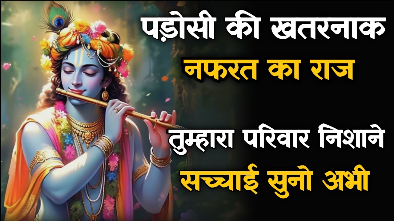 || मेरे प्रिय||पड़ोसी की खतरनाक नफरत का राज तुम्हारा परिवार निशाने...lord Krishna divine message