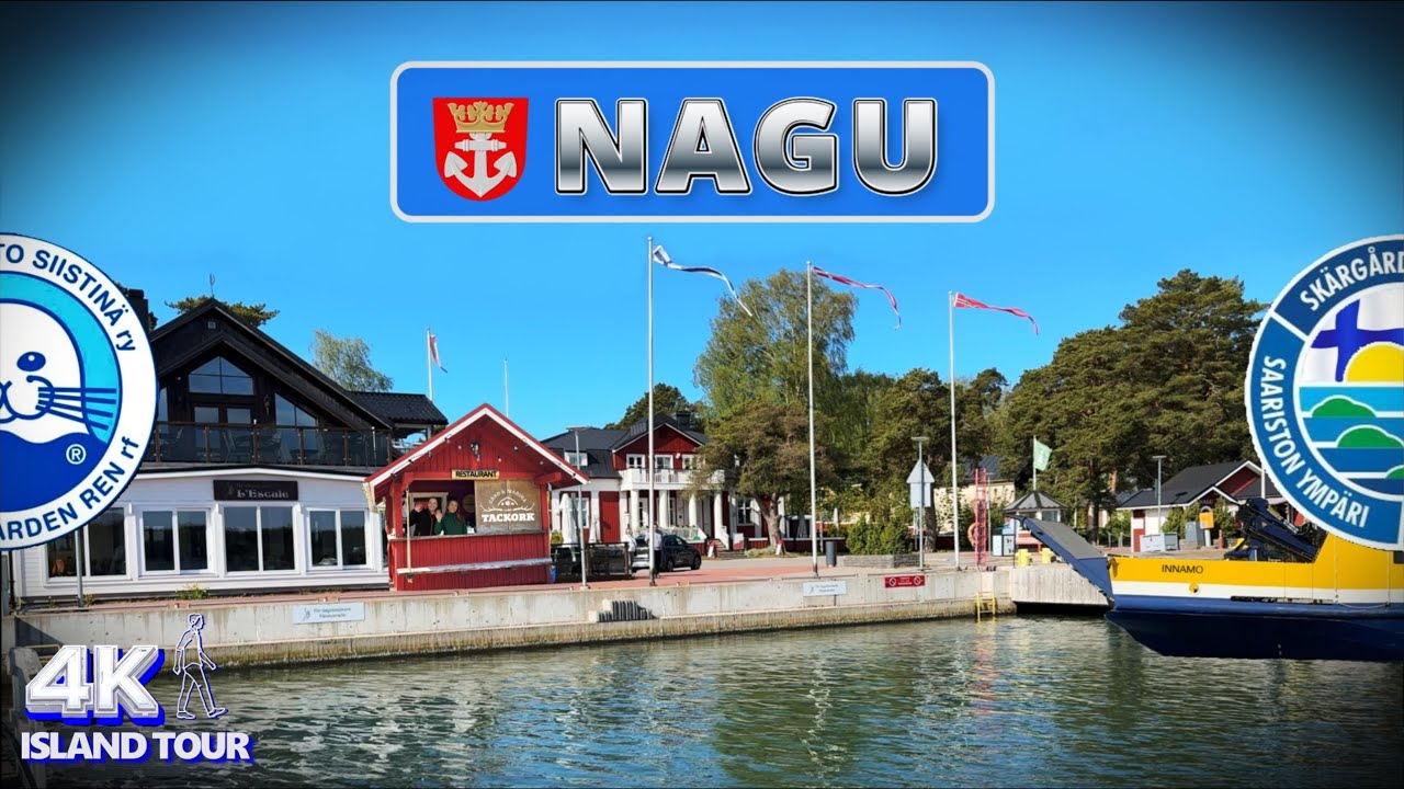 Najlepsze przystanie gościnne na archipelagu na wyspie Nagu. Finlandia 2025. #4k
