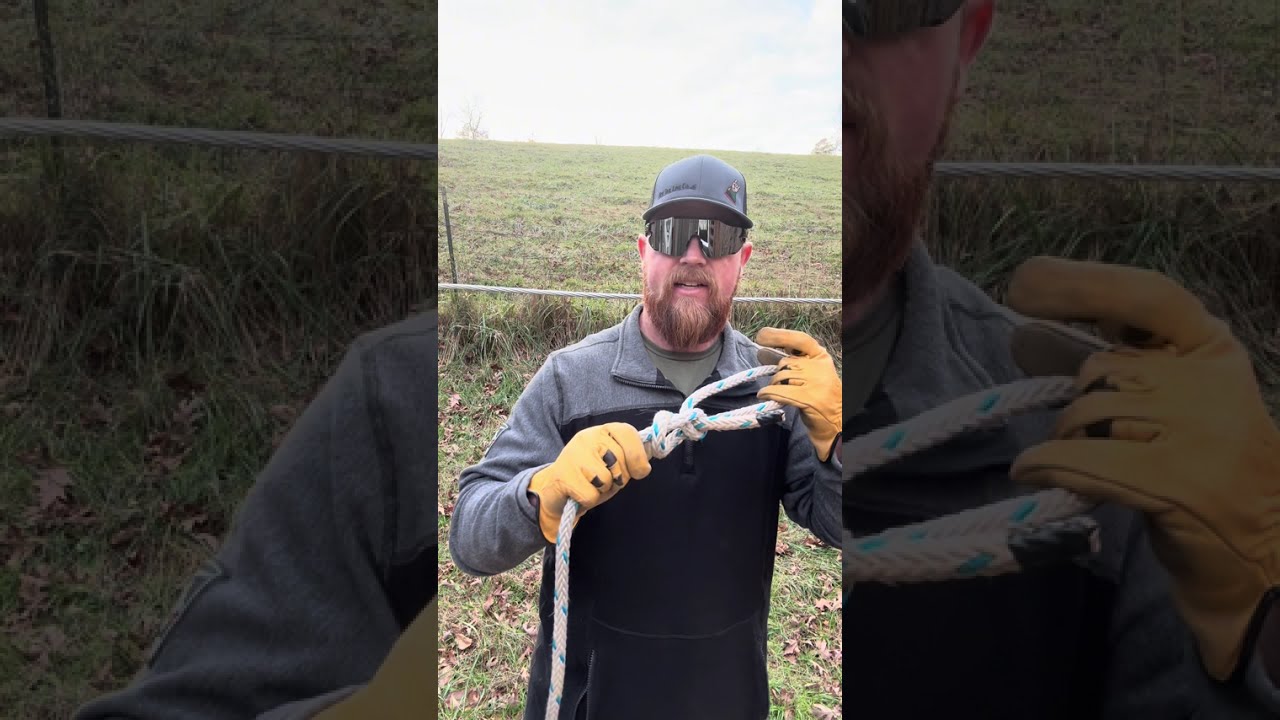 Knots vs. Hitches and how to tie a grapevine. #lineman #linelife #hottaillineco #bluecollar
