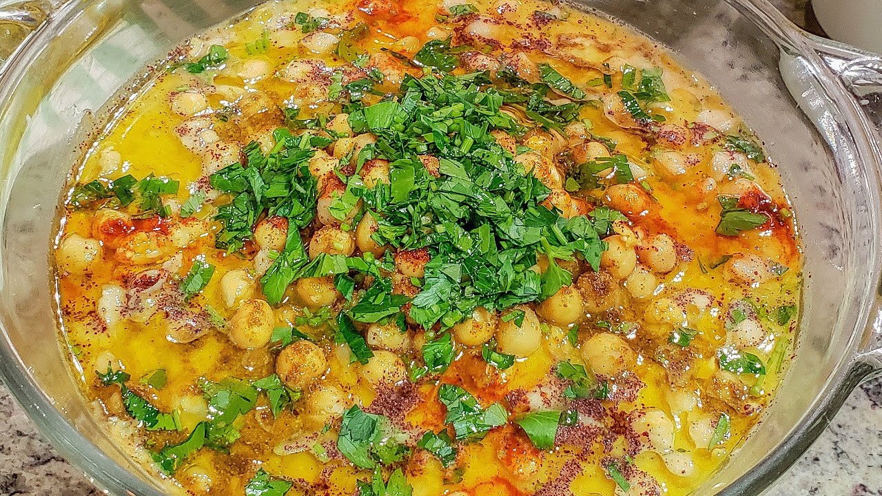 بكوب حمص جاف اطيب مسبحة حمص|بليلة لبنانية|Middle Eastern hummus Appetizer