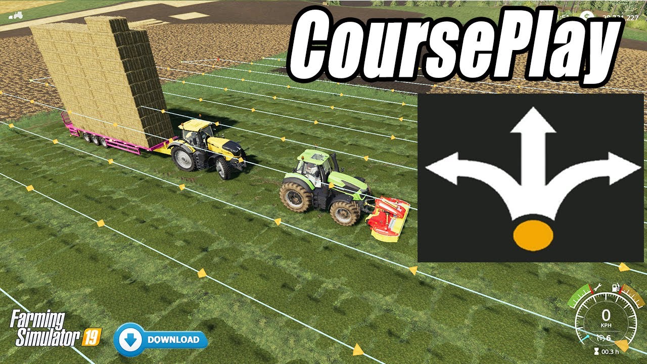 Full Auto Farming!! How to Use Courseplay Mod? Farming Simulator 19