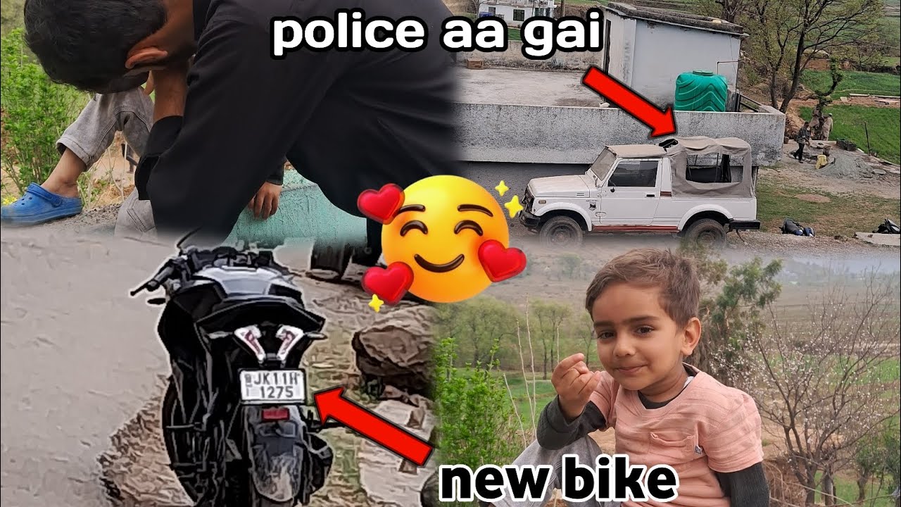 Aaj toh  bar bar bachega 👮🏻‍♂️  Sameer Bhai ke new bike ns200 🏍️ ......