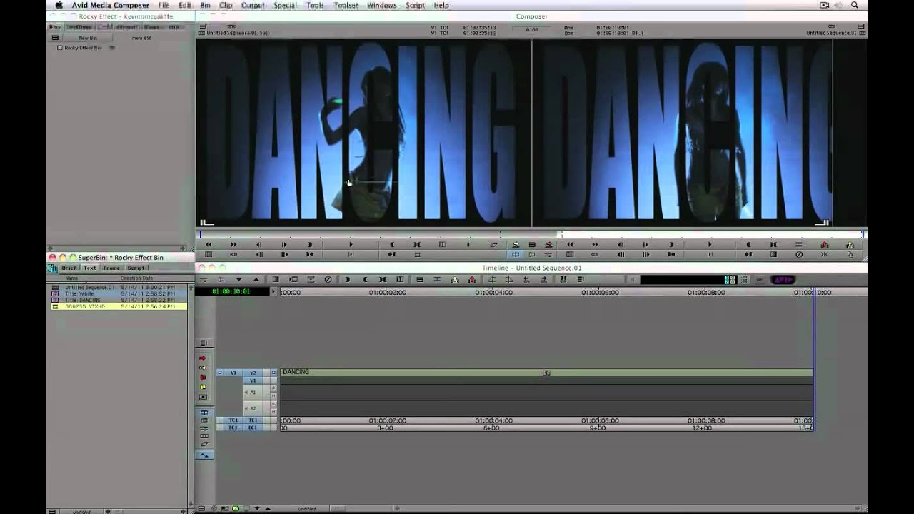 AVID Media Composer Quick Tip - Creating the Rocky effect