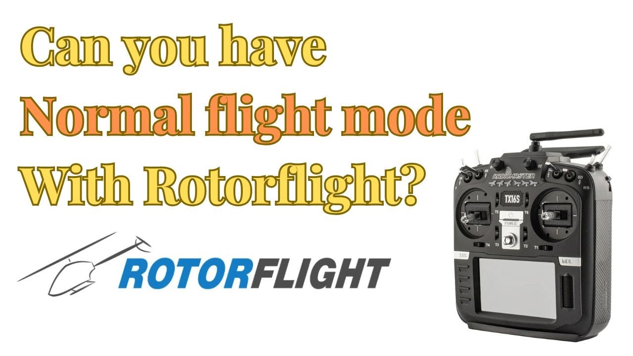 Rotorflight Nexus-XR в «обычном режиме полета» с радиоуправляемой моделью самолета Radiomaster TX...