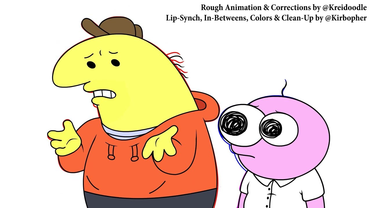 Smiling Friends 205 - Chris Niosi Clean-Up Animation