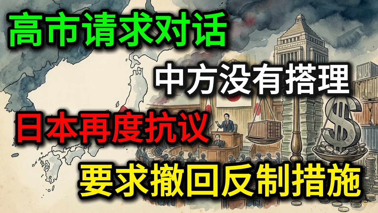 高市请求对话，中方没有搭理，日本再度抗议，要求撤回反制措施