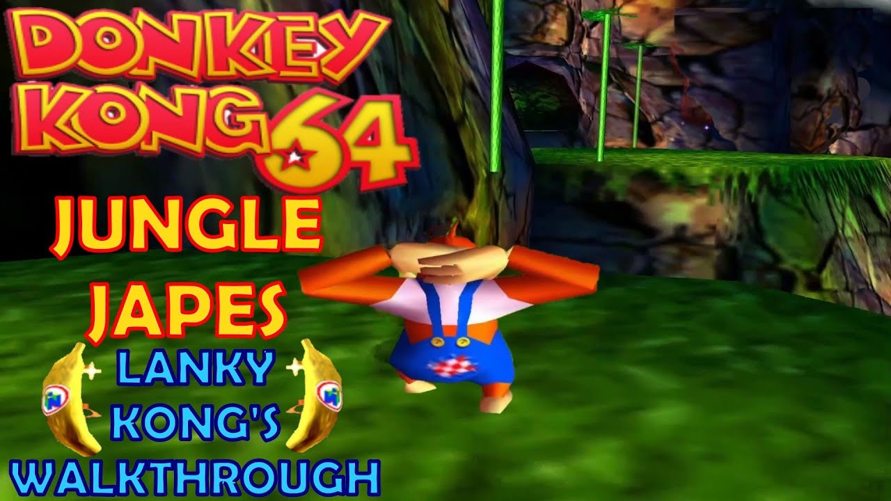 Donkey Kong 64 Jungle Japes (Lanky Kong's Walkthrough)