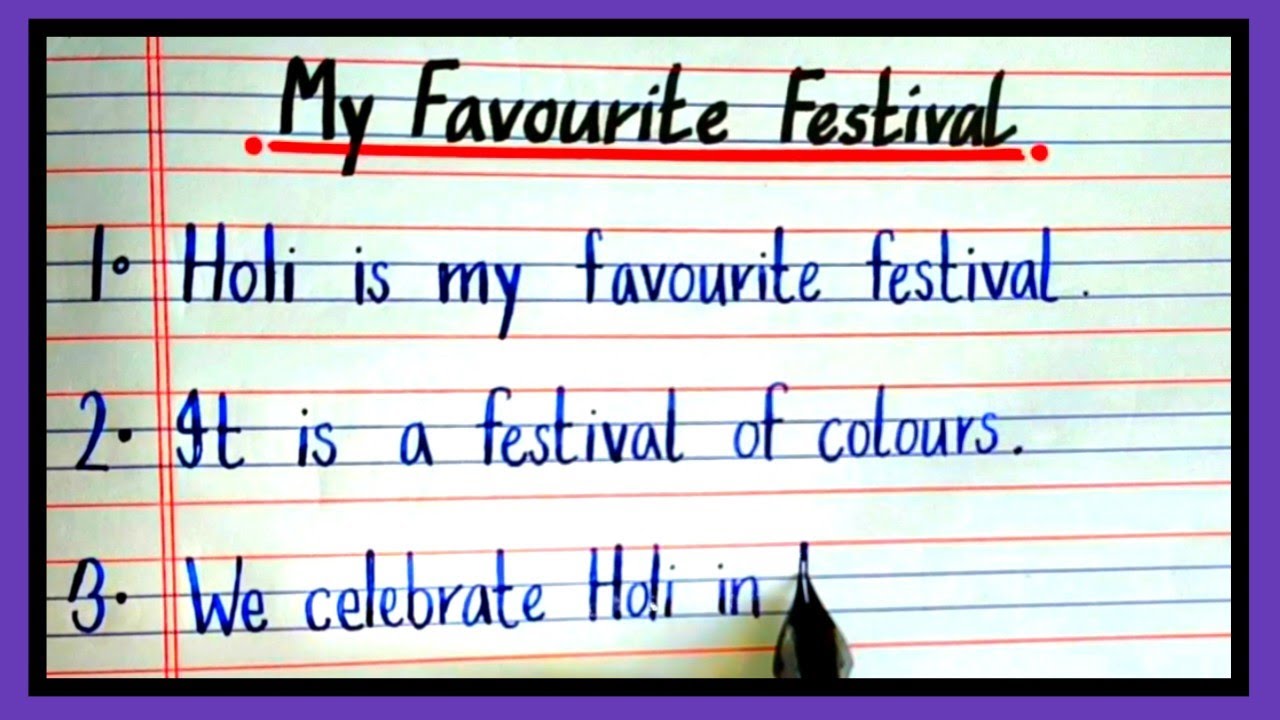 10 lines on my favourite festival holi| paragraph on my favourite festival 