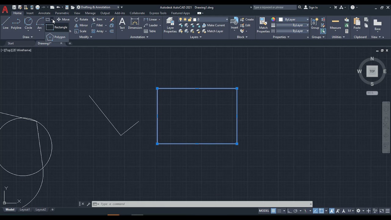 10. CAO-AUTOCAD-LES OUTILS DE DESSIN