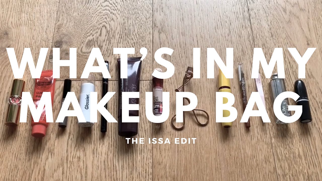WHAT’S IN MY TRAVEL MAKEUP BAG | A Makeup Minimalist | Longchamp Cosmetic Case | The Issa Edit