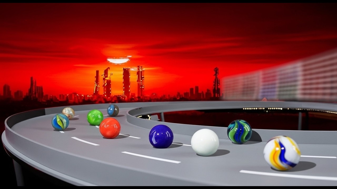 GLASSCAR 2023 ( FULL SEASON ) The best marbles racing by Fubeca's Marble Runs