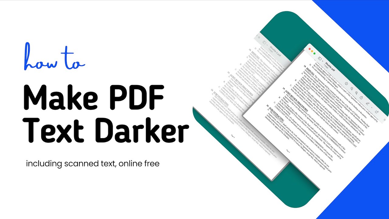 4 способа сделать текст PDF-файла темнее, включая отсканированный текст (онлайн бесплатно)