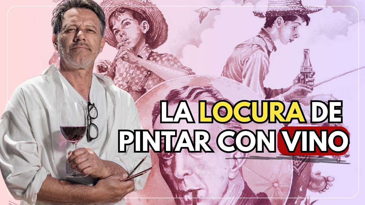 Martin Rodriguez revela sus secretos de cómo pintar con vino.