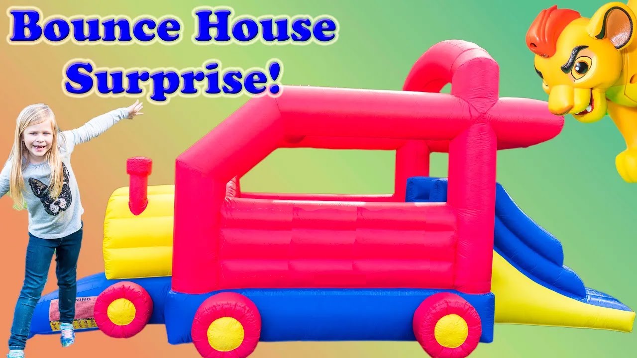 The Assistant Plays in the Surprise Train Bounce House