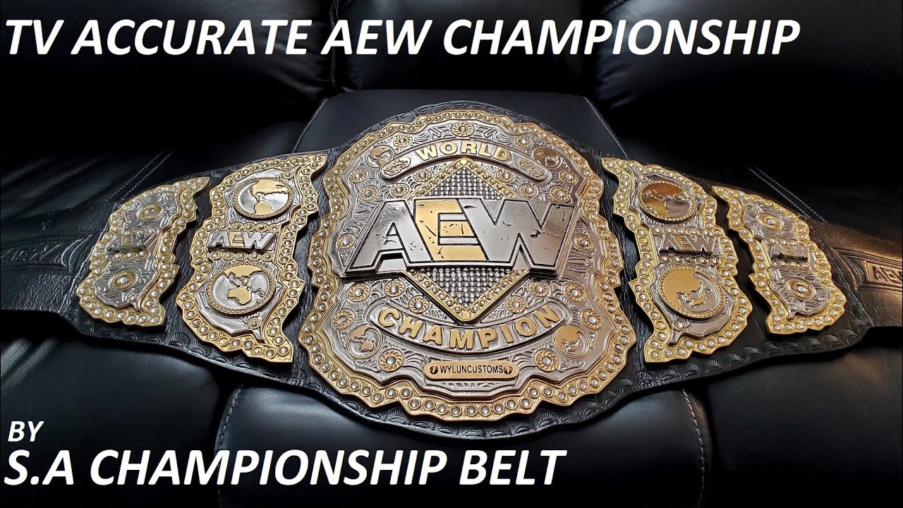 AEW World Championship Belt - TV Accurate by S.A Championship belts Review