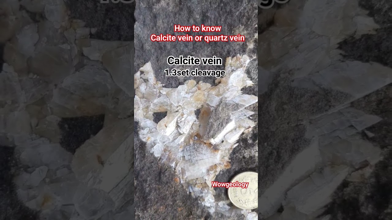 How to know calcite vein or quartz vein #shorts #viral #shortvideo #trending #veins #calcite #quartz