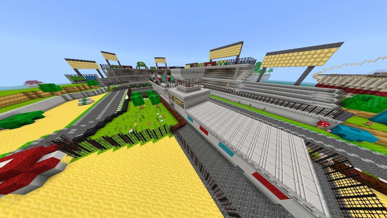 Mario kart in Minecraft (3) - WII Luigi circuit!