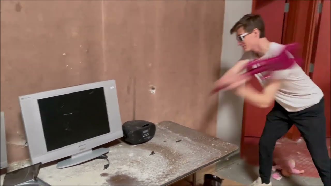 We Destroyed an Office Full of Electronics! (MASSIVE DESTRUCTION)