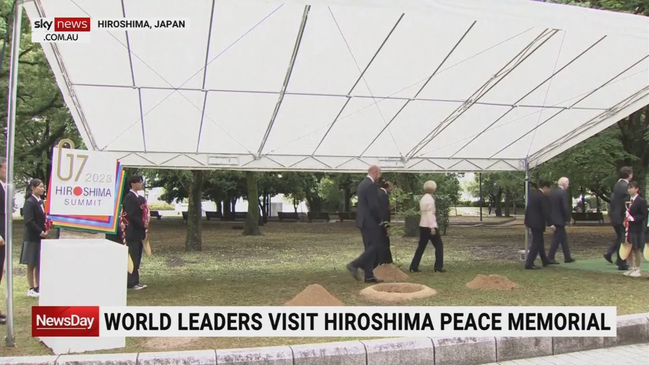 World leaders pay respect at Hiroshima Peace Memorial Park amid G7 Summit
