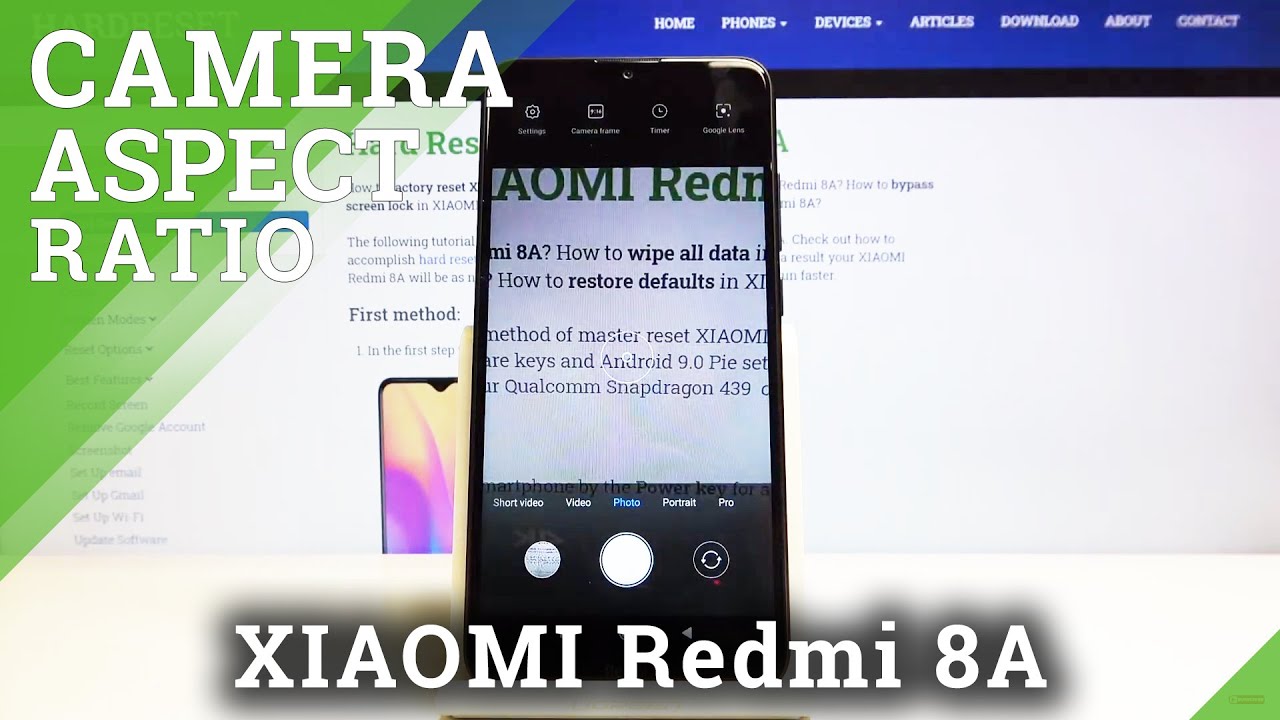 How to Change Aspect Ratio in XIAOMI Redmi 8A Camera