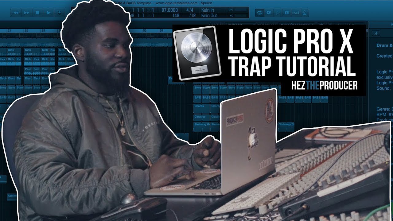 Making a Trap Beat in Logic Pro X: HezTheProducer Logic Tutorial