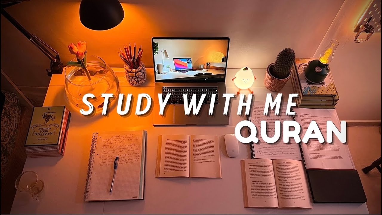 6H Study With Me (Quran + Calm Ambience) | Pomodoro Timer | Muslim Study Session