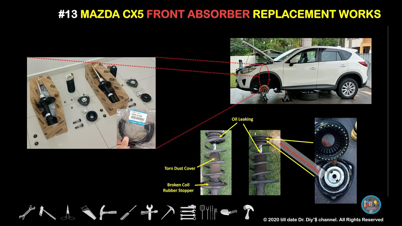 #13 Mazda CX5 Front Absorber Replacement Works #automobile #fyp #diy #shorts