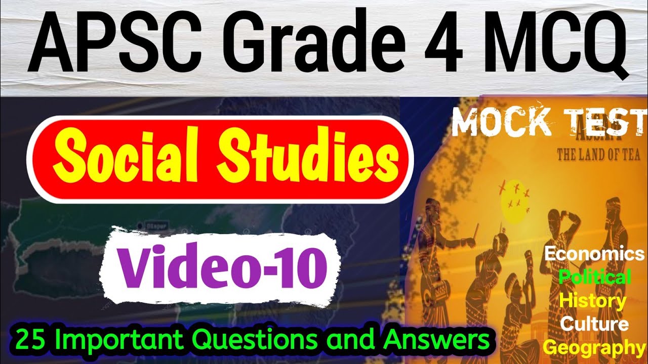 APSC Grade 4 Question || Video - 10 || Important gk for apsc grade IV exam || APSC grade 4 mock test