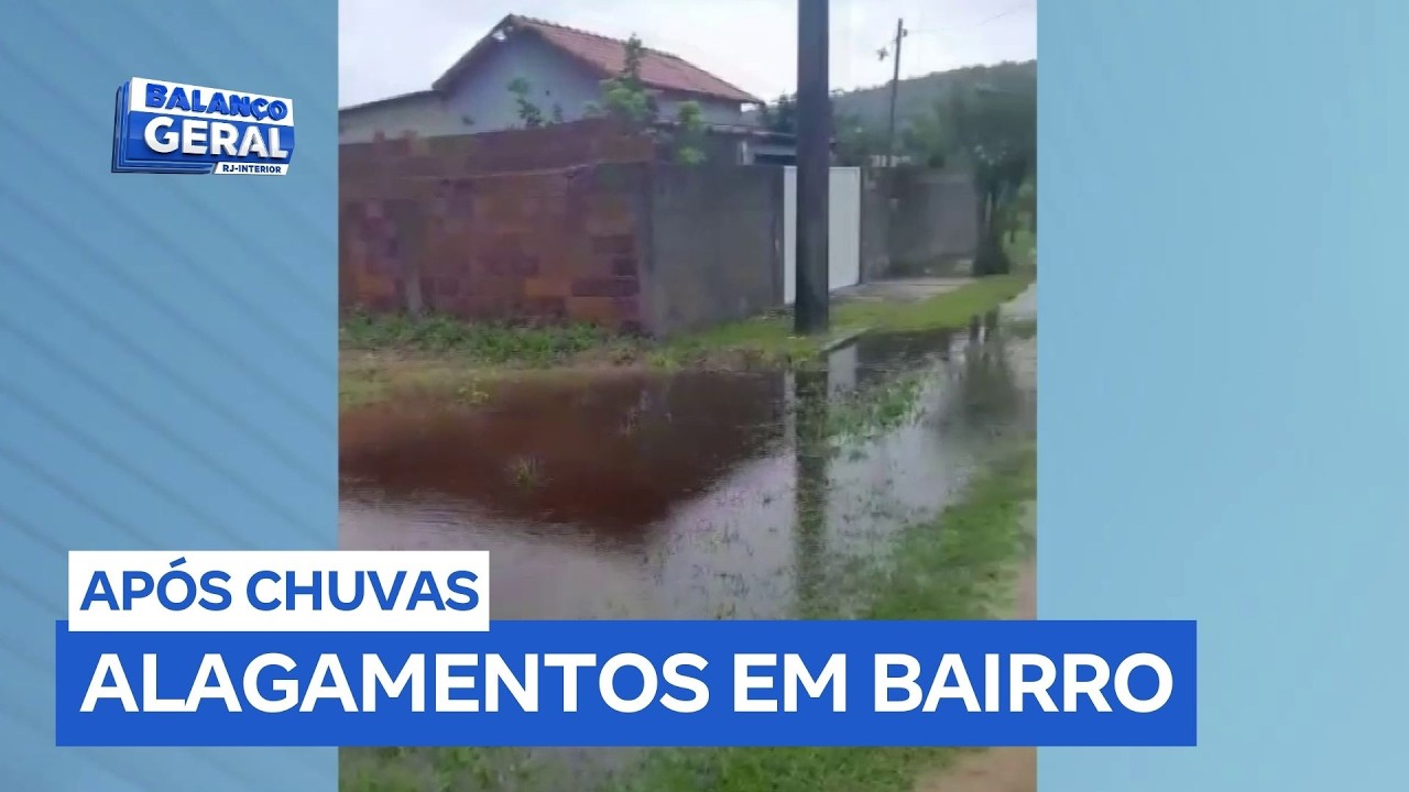 Moradores de S&atilde;o Pedro da Aldeia (RJ) enfrentam alagamentos ap&oacute;s chuvas e cobram a&ccedil;&otilde;es