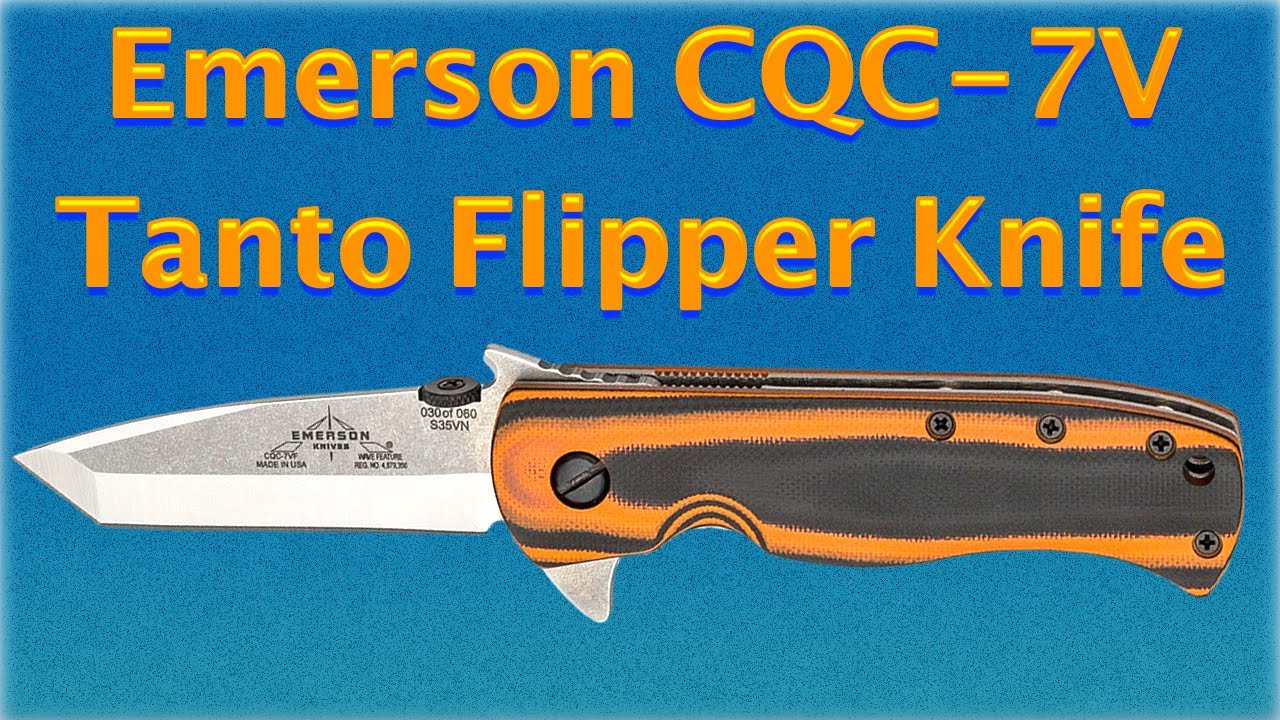 Emerson Knives CQC 7V Tanto Flipper Knife