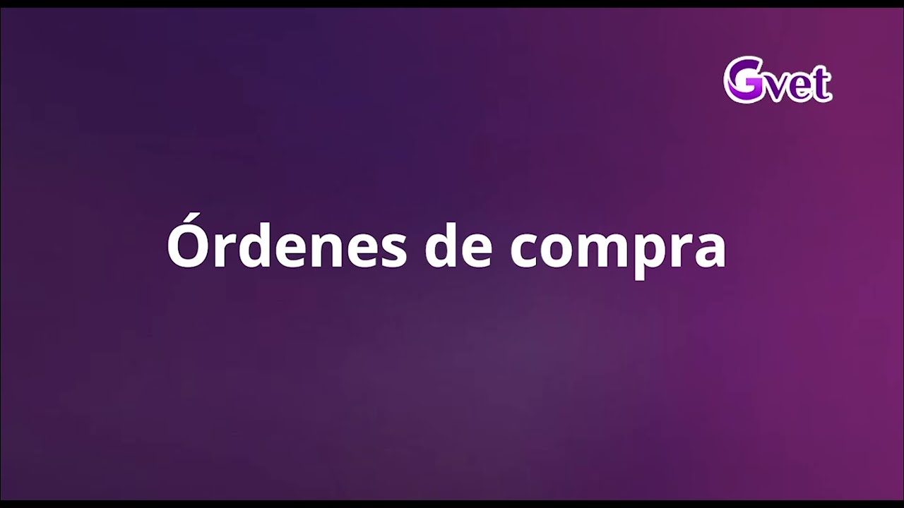 Órdenes de compra
