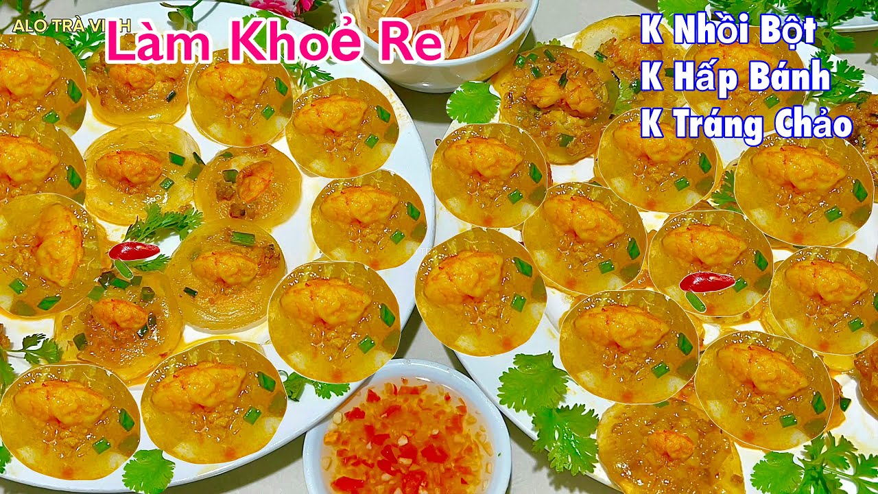 Từ Khi Biết Cách Này Làm Bánh Bột Lọc Không Hề Mệt Mỏi Nữa- Shrimp tapioca cake