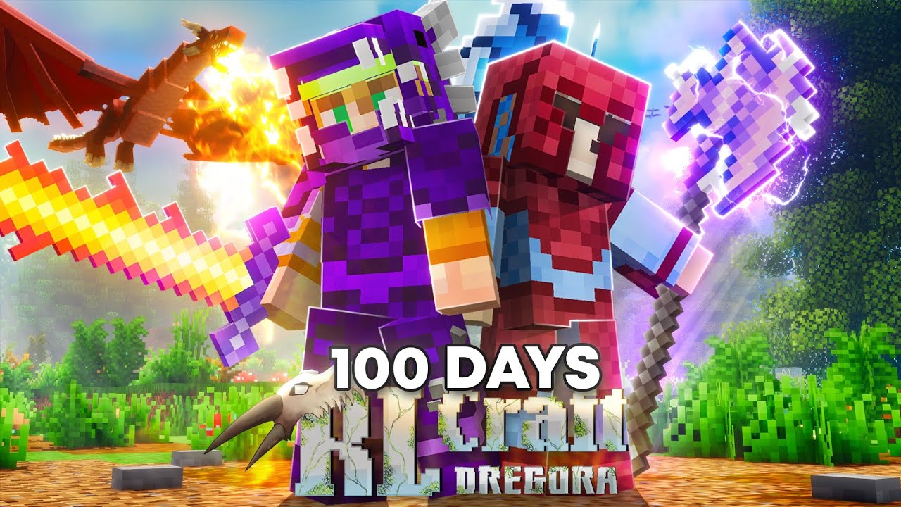 We Survived 100 Days of DUO RLCRAFT DREGORA in Minecraft