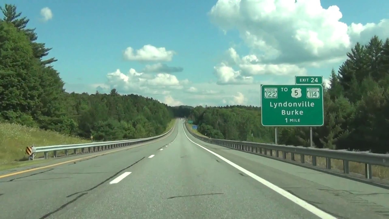 Vermont - Interstate 91 South - Mile Marker 160 to 140