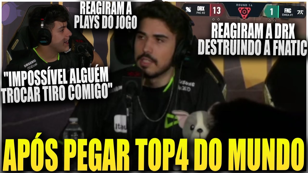 COLETIVA DE IMPRENSA DA LOUD AP&Oacute;S ELIMINAR A EDG DO VALORANT CHAMPIONS E PEGAR TOP4 DO MUNDO
