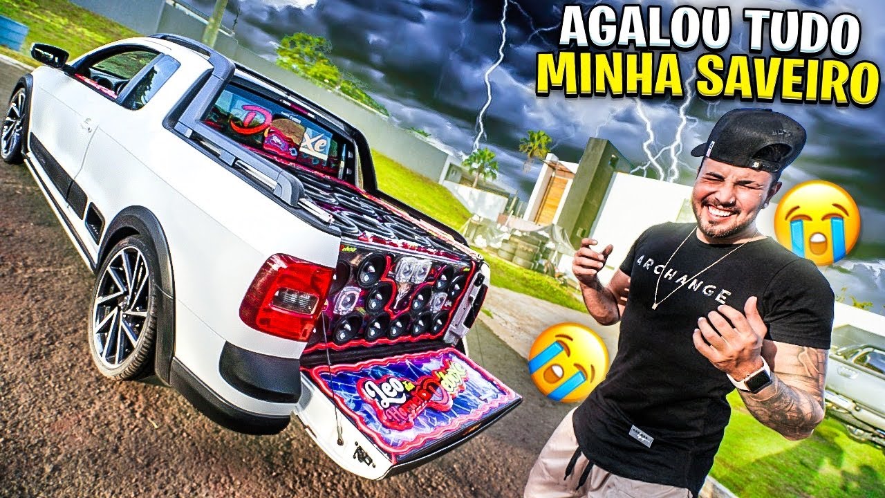 A TEMPESTADE ALAGOU MINHA SAVEIRO CROSS E AGORA TÁ CHEIA DE ÁGUA DENTRO !! 😭