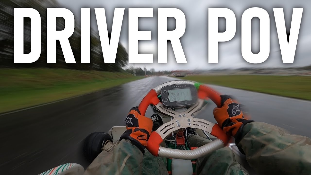 Go Kart GoPro Helmet Cam POV In The Rain | Circuit de Landsard